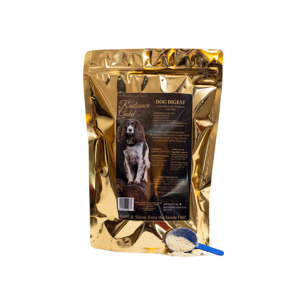 Nutrition for Dogs Healthy Skin Coat Dog Digest 175g 1kg Radiance Gold